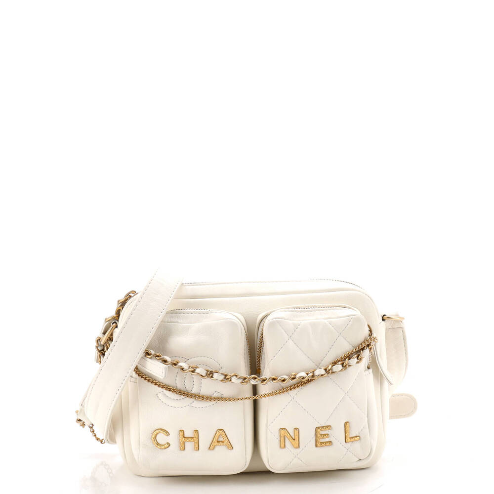 Chanel Logo Twin Pockets Chain Camera #260940C43B